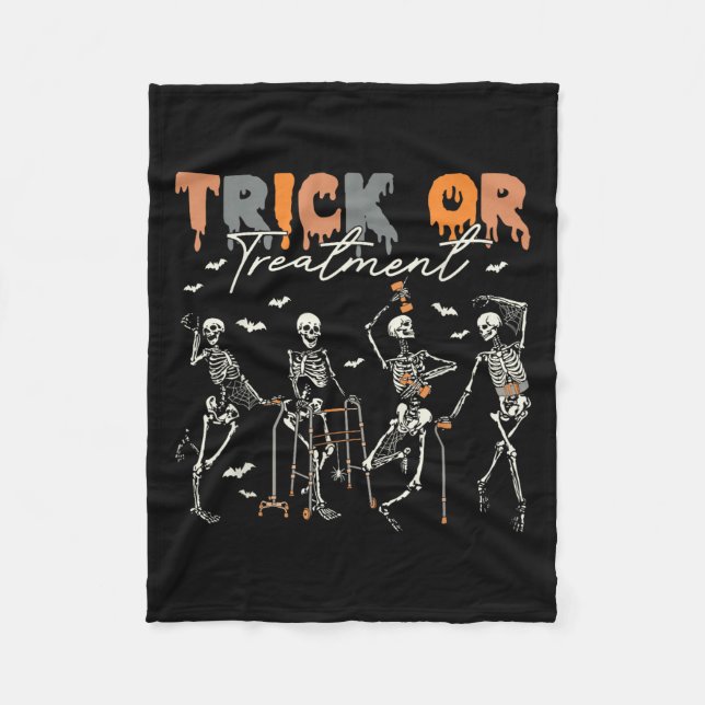 Cobertor De Velo Trick Or Treatment Pt Physical Therapy Therapist H (Frente)