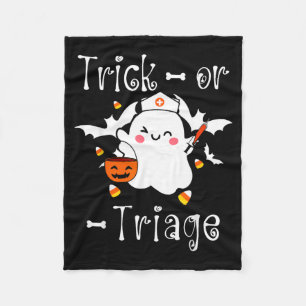 Cobertor De Velo Trick Or Triage Enfermeira de Triagem Fantasma Dia