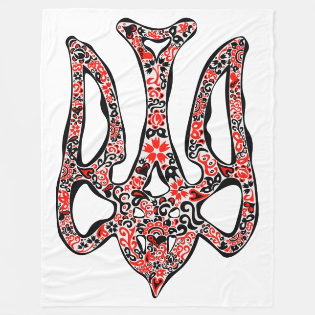 Cobertor De Velo Trident Trident Nacional Ucraniano trizub estiliza (Frente)