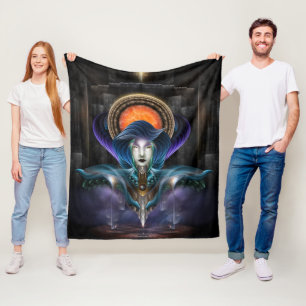 Cobertor De Velo Trilia - Deusa Da Lua Laranja