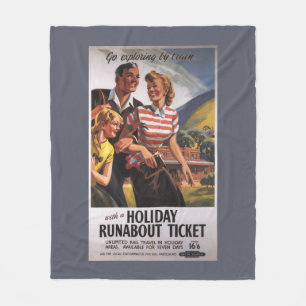 Cobertor De Velo Trio da família em economias do Runabout do