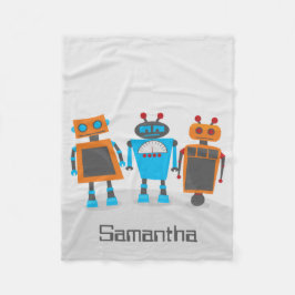 Cobertor De Velo Trio Robô Colorido