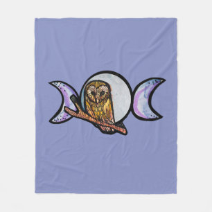 Cobertor De Velo Triple Moon Owl