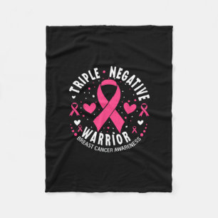 Cobertor De Velo Triplo Cancer A do peito cor-de-rosa pelo guerreir