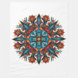 Cobertor De Velo Trippy Psychedelic Groovy Mushroom Mandala Eyes