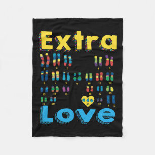Cobertor De Velo Trisomy 21 Xx Extra Chromosome Girl World Down Syn