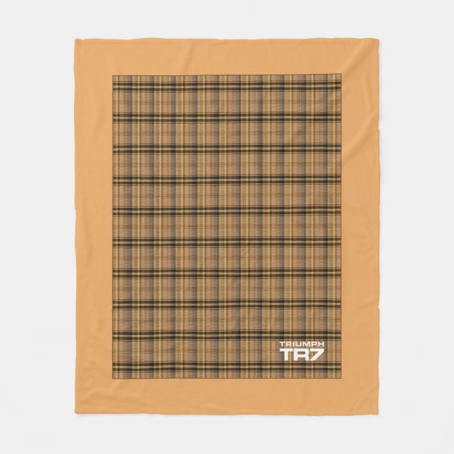 Cobertor De Velo Triumph TR7 - Tan Tartan / Xadrez (Frente)