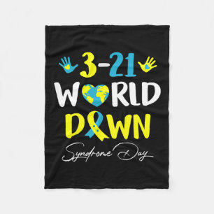 Cobertor De Velo Tromossomo Extra do Dia da Consciência da Síndrome
