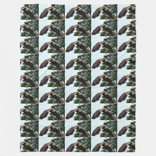 Cobertor De Velo tropas de honra da águia careca arte patriótica am (Frente)