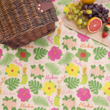 Tropical Havaiana Hula Dancer Cozy Art