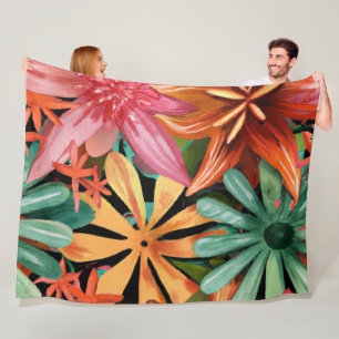 Cobertor De Velo tropical/havaiano/floral/floral