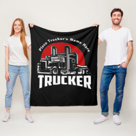 Cobertor De Velo Trucker Personalizado Gift Blanket