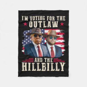 Cobertor De Velo Trump 2024 Bandeira Fora da Lei Hillbilly J.d.vanc