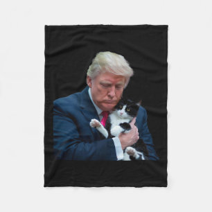 Cobertor De Velo Trump 2024 Cat Mega Funny Trump Cat