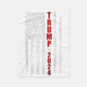 Cobertor De Velo Trump 2024 Devolva a América Bandeira Americana Pa