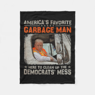 Cobertor De Velo Trump 2024 Eletion Trump Garbage Man Vote Trump P