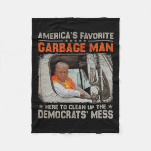 Cobertor De Velo Trump 2024 Eletion Trump Garbage Man Vote Trump P