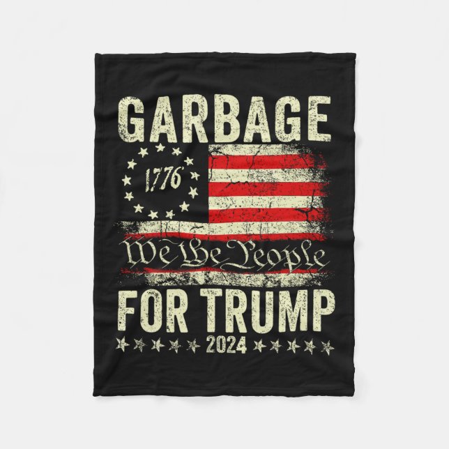 Cobertor De Velo Trump 2024 Votação Do Lixo Eleitoral Para Trump Pr (Frente)