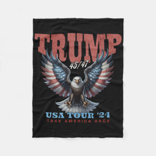 Cobertor De Velo Trump 2025 Tome a América de Volta Camiseta Vintag