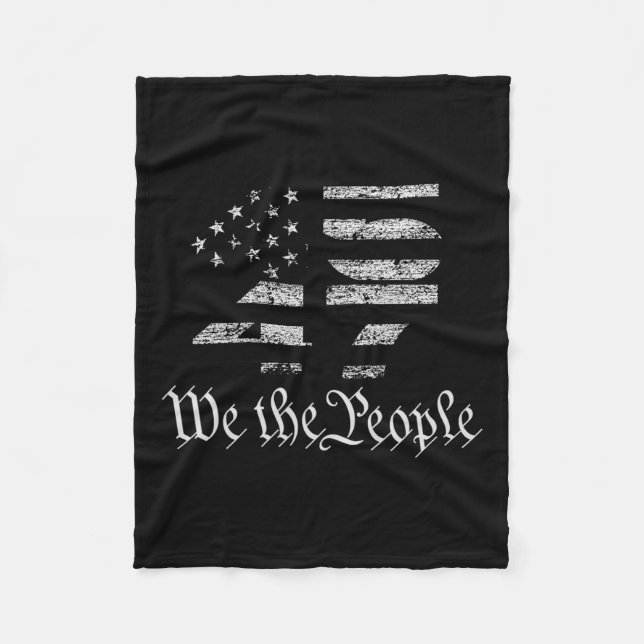 Cobertor De Velo Trump 45-47 Sinalizador Dos Eua 2024 Eleição Presi (Frente)