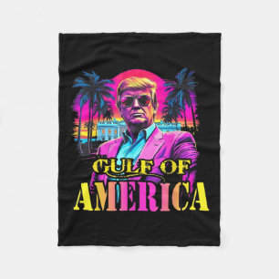Cobertor De Velo Trump Americano Golfo México Presidente Trump Somb