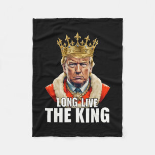 Cobertor De Velo Trump Antigo Viva o Rei Patriota Americano
