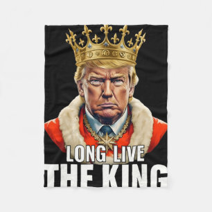 Cobertor De Velo Trump Antigo Viva o Rei Patriota Americano