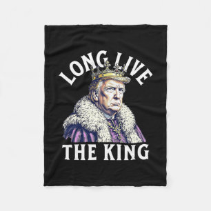 Cobertor De Velo Trump Antigo Viva o Rei Patriota Americano