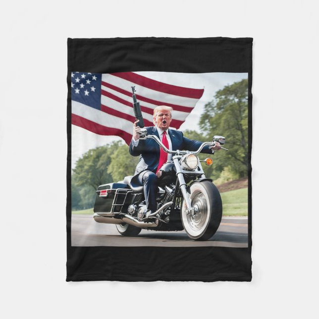 Cobertor De Velo Trump Biker Bad (Frente)