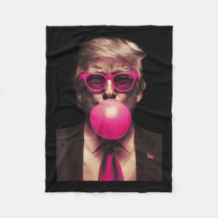 Cobertor De Velo Trump Bubble Gum Funny