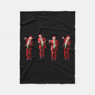 Cobertor De Velo Trump Dança Papai Noel Natal Xmas Pijamas Hol