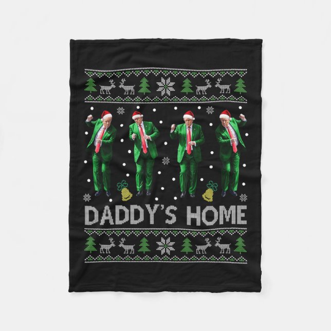 Cobertor De Velo Trump Dance Trump Eu estarei em casa (Frente)