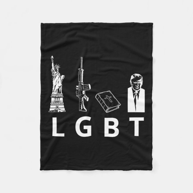 Cobertor De Velo Trump de Bíblia de Armas (Frente)