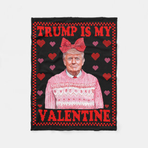 Cobertor De Velo Trump É Meu Namorado Trump Garota Coquette Dia dos