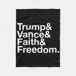 Cobertor De Velo Trump E Vance E Fé E Lista Liberdade - EUA E