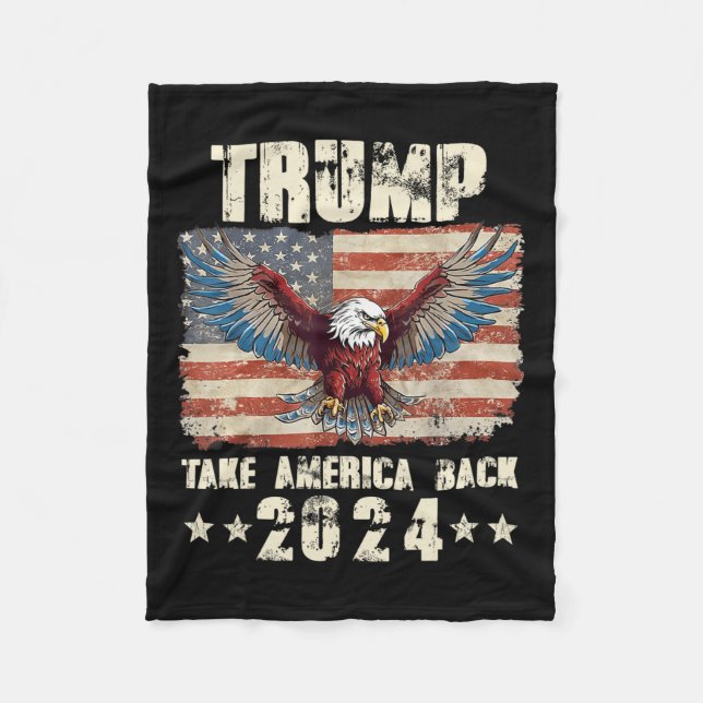 Cobertor De Velo Trump Eagle Presidente Dos Eua 2024 Retire A Améri (Frente)