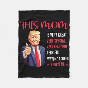Cobertor De Velo Trump Engraçado Cota Dia de as mães Esta Mãe É Mui