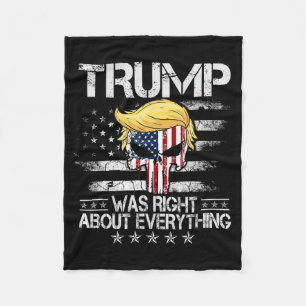 Cobertor De Velo Trump Estava Certo Sobre Tudo Bandeira Americana C