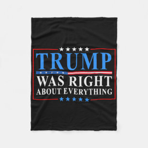 Cobertor De Velo Trump Estava Certo Sobre Tudo Bandeira Americana D