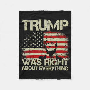 Cobertor De Velo Trump Estava Certo Sobre Tudo Bandeira Americana P
