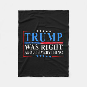 Cobertor De Velo Trump Estava Certo Sobre Tudo Camisa Divertida Ame