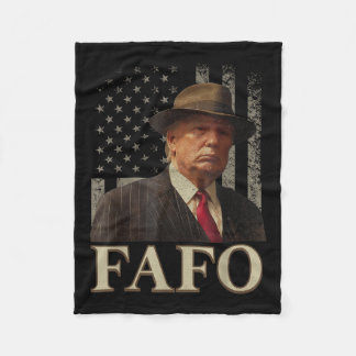 Cobertor De Velo Trump Fafo, Funny Fafo Trump American Flag _1