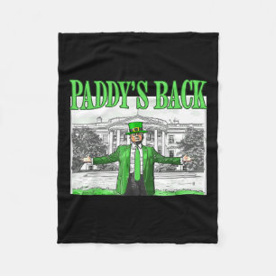 Cobertor De Velo Trump Funny Dia de São Patrício St PattyDay Dancin