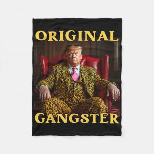 Cobertor De Velo Trump Gângster Original Engraçado Donald Trump 