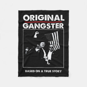 Cobertor De Velo Trump Gangster Original Para O Presidente 47 Patri