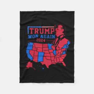 Cobertor De Velo Trump Ganhou Novamente O Mapa Da Onda Vermelha Dos