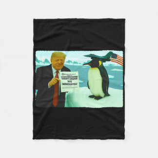 Cobertor De Velo Trump Impõe Tarifa Sobre Pinguim Política Irônica 