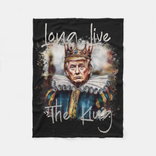 Cobertor De Velo Trump Longa Vida Ao Rei Trump Divertido Aquarela G