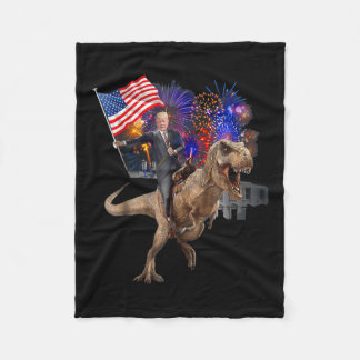 Cobertor De Velo Trump Montado Em Um Dinossauro T-rex Apoiador Trum