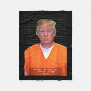 Cobertor De Velo Trump Mug Shot Range Jumpcase Parody Atrás dos Bar